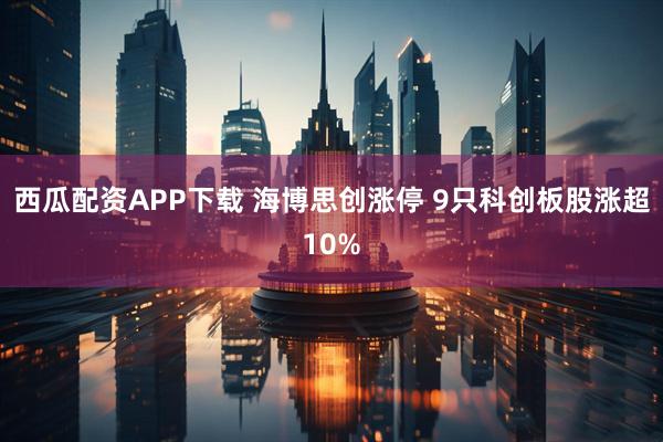西瓜配资APP下载 海博思创涨停 9只科创板股涨超10%